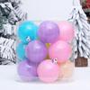 Enfeites de Bolas de Natal Bolas Coloridas para Pendurar na Árvore de Natal Bolas de Plástico Inquebráveis para Decoração de Festa de Fim de Ano