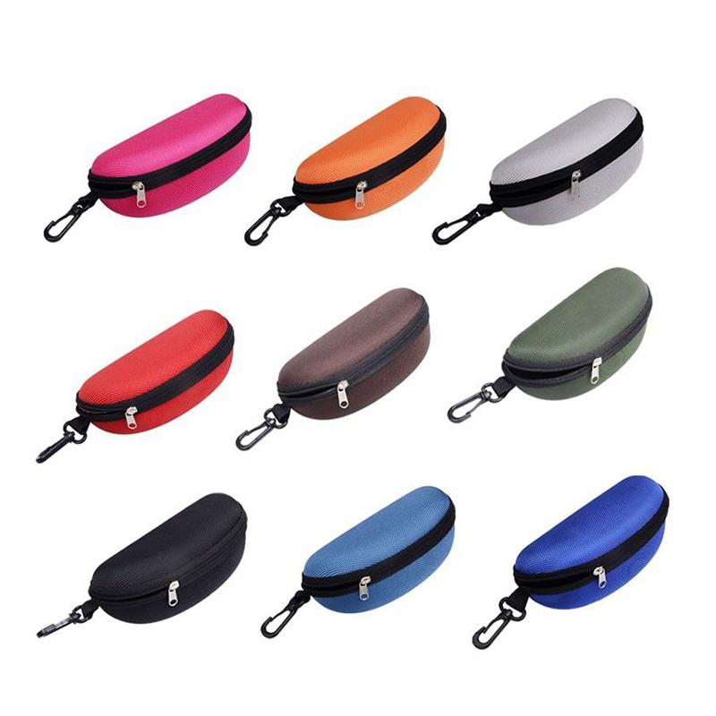 Portable Hard Oxford Cloth Zipper Box Eyewear Storage Case Sunglasses Reading Glasses Carry Bag Eyeglass Packaging Case