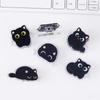 7Pcs Cute Cartoon Cat Pp Clip Acrylic Double-Sided High-Definition Pattern Paper Clip Stationery Supplies
