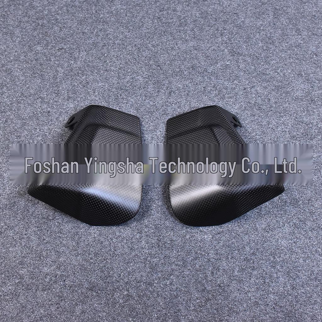 Universal Carbon Fiber Motorcycle Front Brake Caliper Air Guide Radiator Accessory