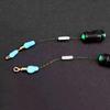 100Pcs/Lot High Quality Silicone Space Beans Sea Carp Fly Fishing Blue Rubber Oval Stopper Fishing Float Fishing Bobber