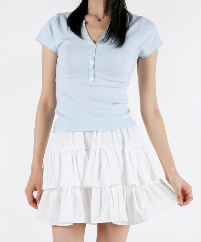 UMM 3-Tiered Inner Pants Elastic Skirt 2 Colors