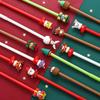 Festive Cartoon Christmas Pen: Cute Black Ink for Students