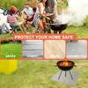 Foldable Fireproof Mat Outdoor Fiberglass Mat, Heat-Resistant Flame Retardant Heat Resistant Pad, Grill BBQ Firepit Fireplace Blanket