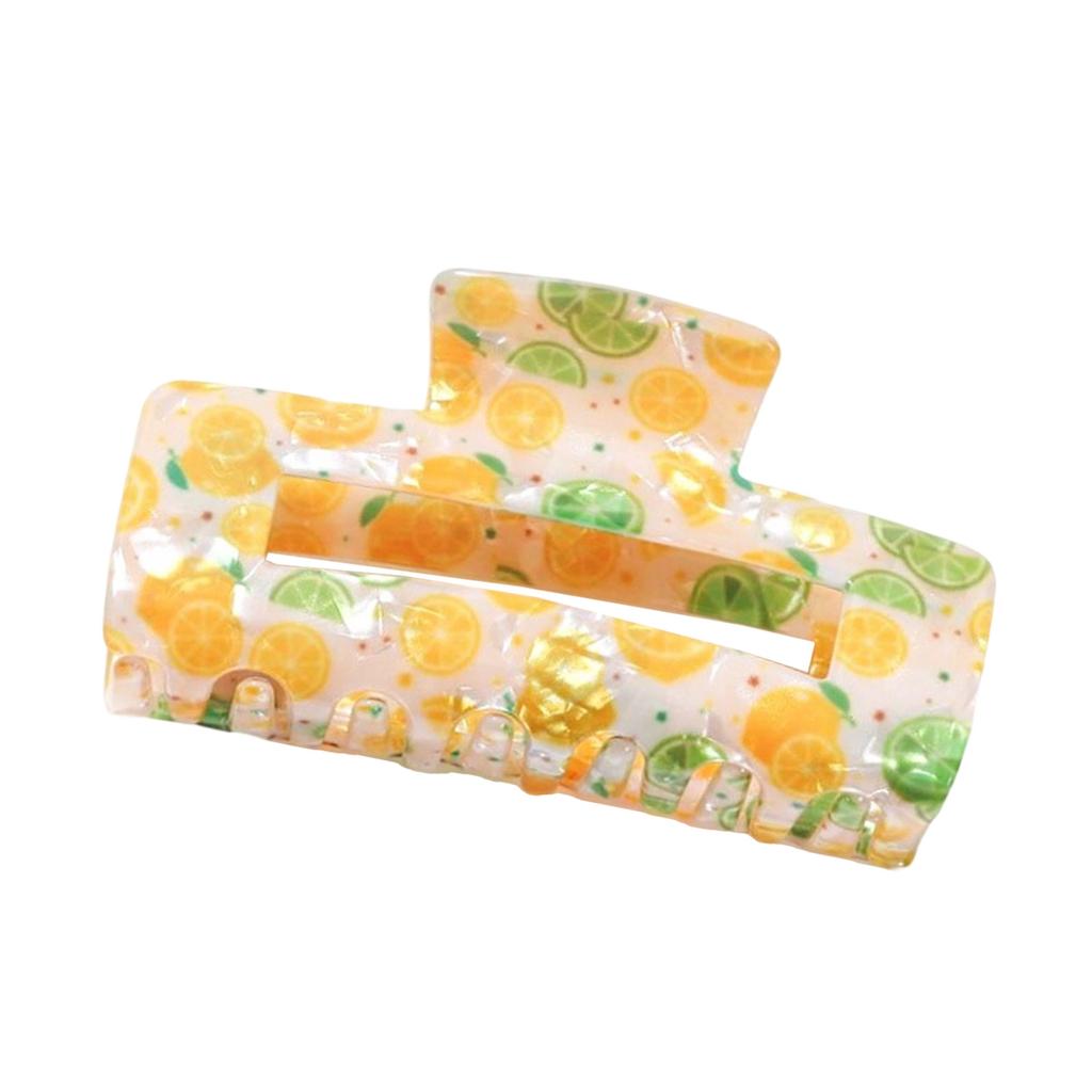 Cute Lemon Shaped Hair Clip For Women Lightweight PVC Hair Accessories Perfect For Parties Travel And Everyday Wear