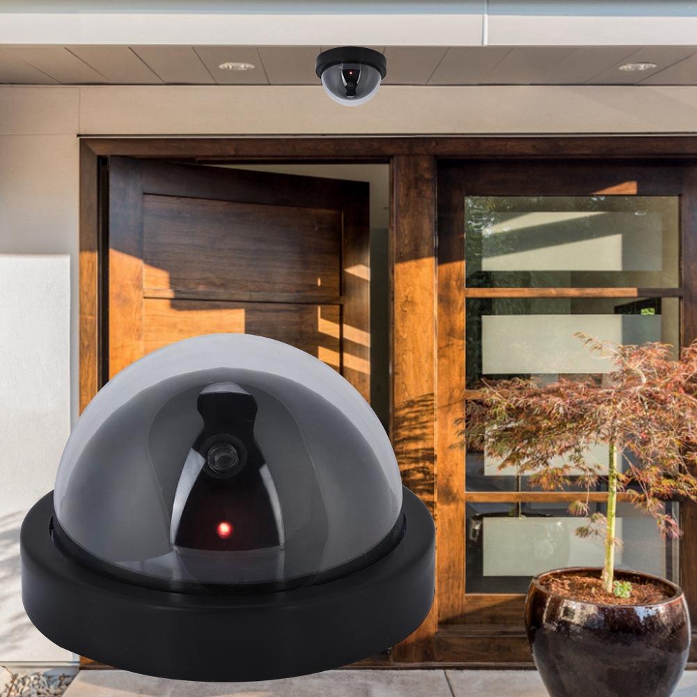 MR 02Y Dummy Fake Dome Surveillance Security Camera Simulated Decoy Camera with 1pc LED Light