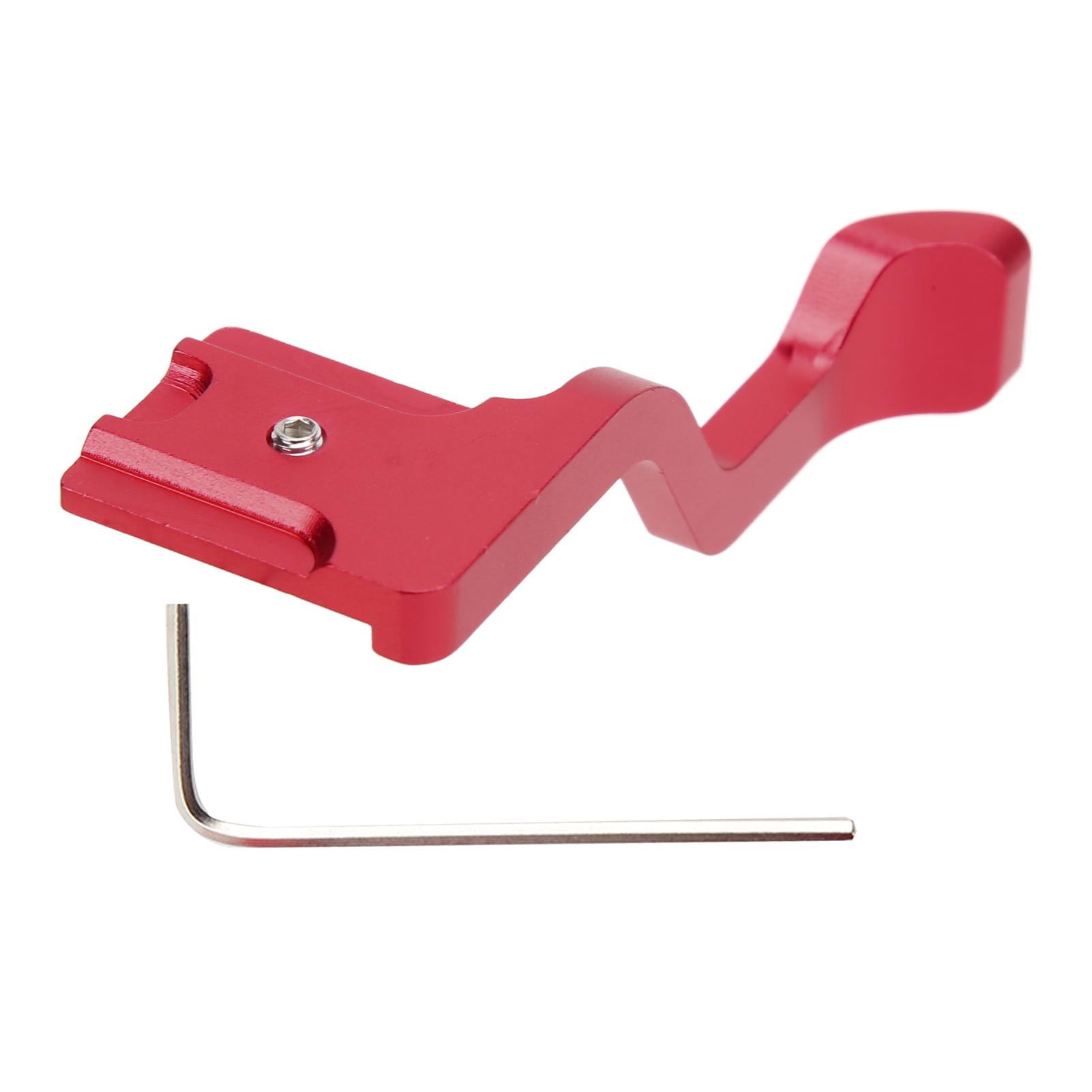 Camera Thumb Grip Hot Shoe Thumb Up Rest Hand Grip Aluminum Alloy for Fuji XT10 XT20 Camera(Red )