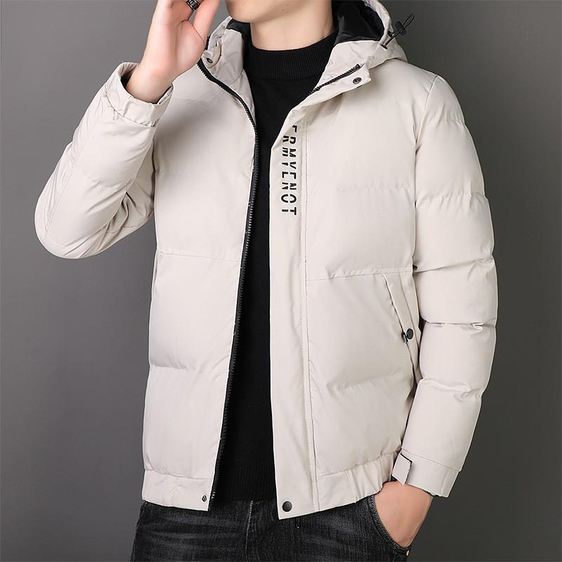 Men Winter Thick Hooded Cotton Padded Coat Loose Casual Warm Outerwear