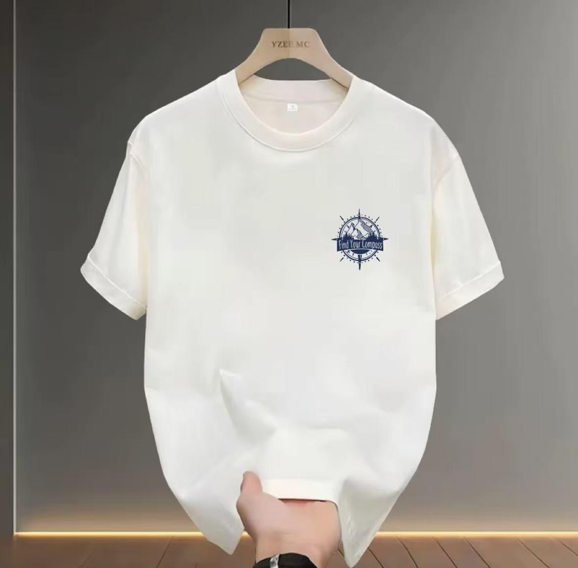 

Men s Heavy-Weight Cotton Anime Print T-Shirt - Hong Kong Style Summer Wear S