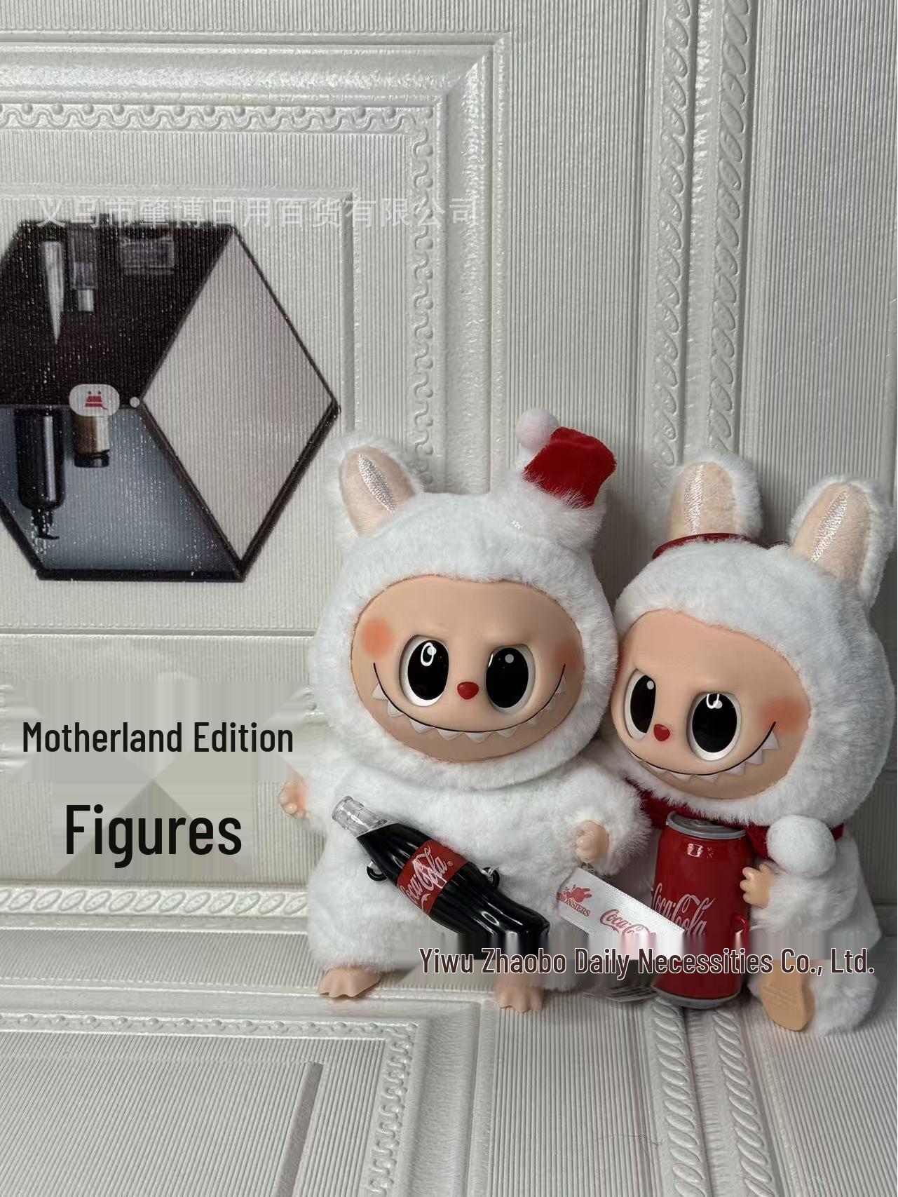 

Третье поколение Labubu Cola Edition Pop Mart Sit Sit Party Виниловая плюшевая фигурка Блайнд бокс 18 cm