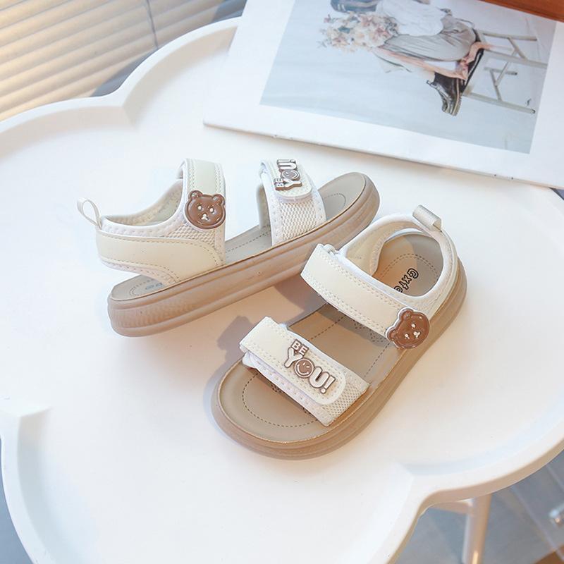 Children's sandals 2025 summer new baby girl hollow beach shoes fashion versatile open-toed boys casual shoes