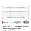 Outdoor Windshield Windproof Transparent Visual Strip Camping  Screen Panel Partition Wall Divider