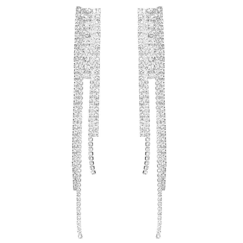 High-end Luxury Shiny Crystal Earrings