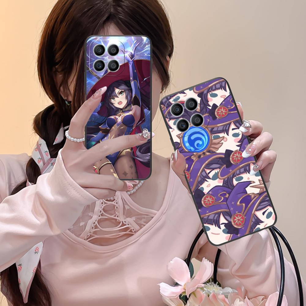Game GI Mona Matte TPU Mobile Phone Case for Honor 90 80 70 60 50 30 20 10 9 8 7 Pro S SE Lite 5G Colorful Printing Cover