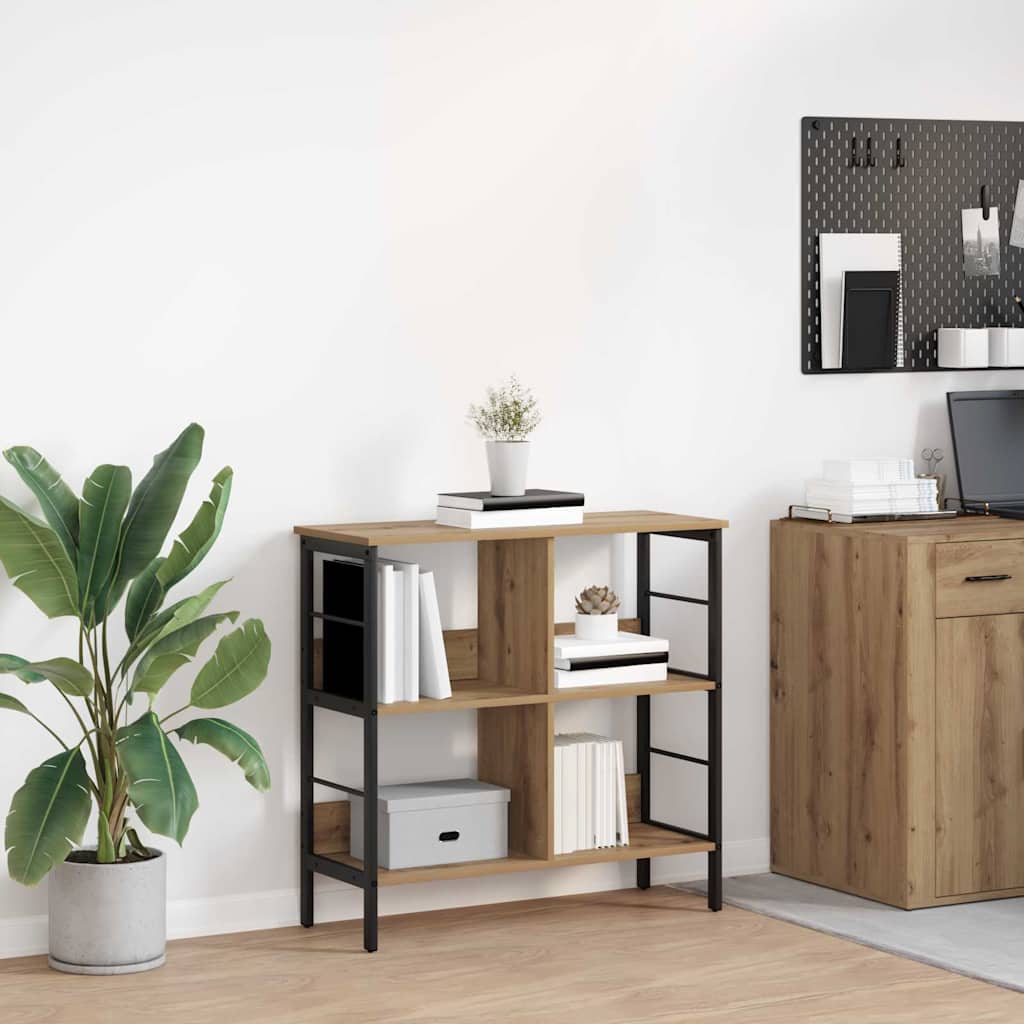 Artisan Oak Bookshelf 32.3  x 12.6  x 31.1  (L x W x H) Engineered Wood