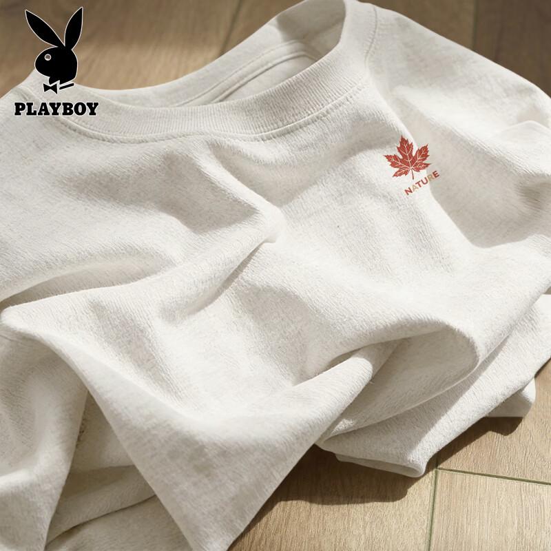 Playboy Men s Pure Cotton Breathable Short Sleeve T-Shirt M