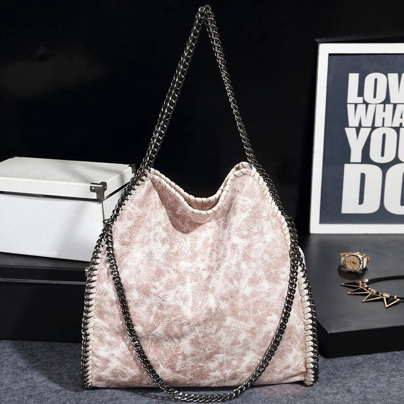 Large capacity women's bag new foldable chain support extra large bag shoulder crossbody versatile three chain bag
