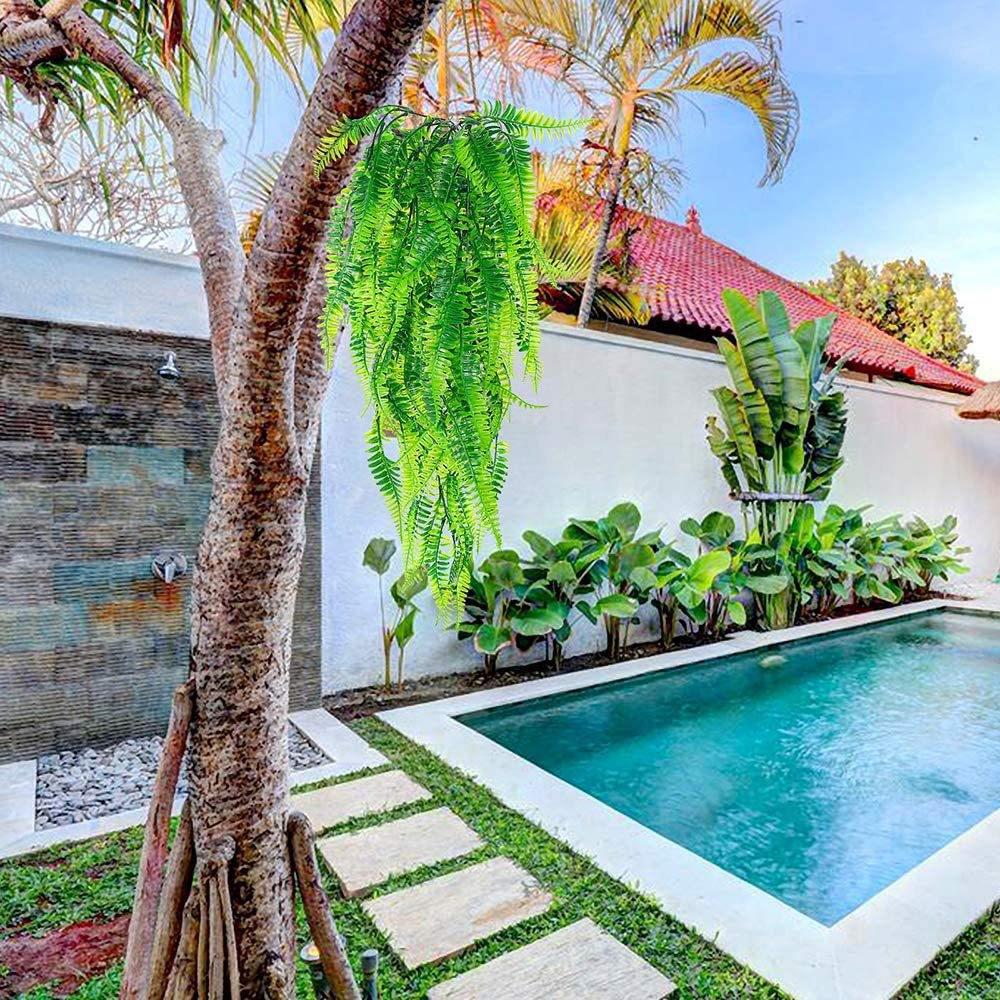 2 ks umělé závěsné na stěnu svatební domácí dekorace umělá rostlina perské závěsné liány závěsný břečťan dekorativní zelená rostlina