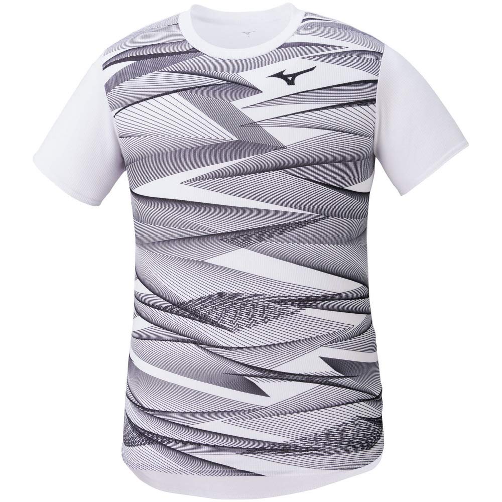 

Mizuno MTC Practice Highly Track and Field Running Size S Shirt, Breathable, Sweat-Wicking, Quick-Drying, Wear, U2MA1011, White, белый