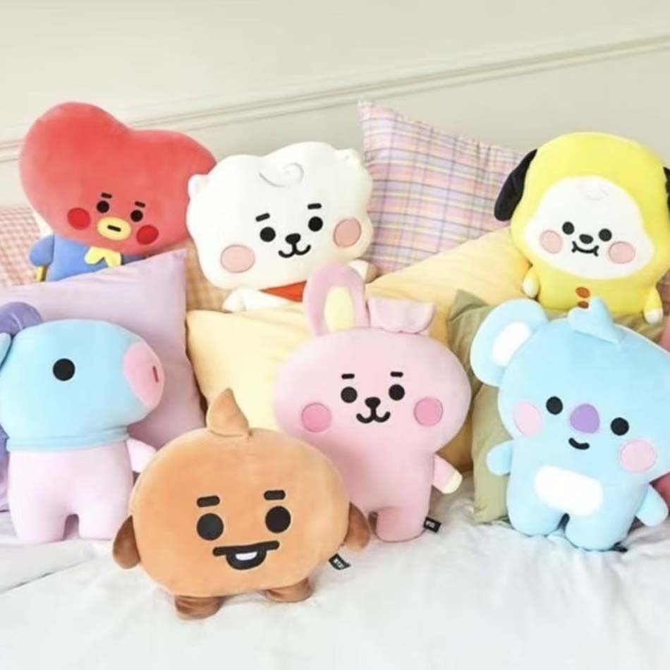 New!! Bted 21Plush Toys Kawaii Mini Keychain Anime Pendant Ornament For Kids 22Cm Bt Peripherals Soft Stuffed Animals Doll Gift