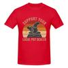 Support Your Local Pot Dealer Funny Pottery Ceramic Artist Retro Sunset Versatile Tshirt Artistic Boy Solid Colors Short Sleeve