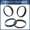 INFINAUTO Hub Centric Ring 66.1mm Inner Diameter 67.1mm OD Car Wheel Hub Ring ABS Plastic Black 4pcs