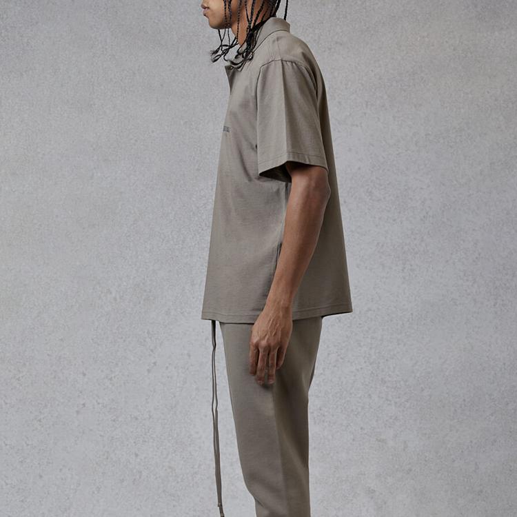 Fear of God Essentials Fall/Winter 2020 Polo Shirt Unisex Tops Taupe FOG-FW20-212