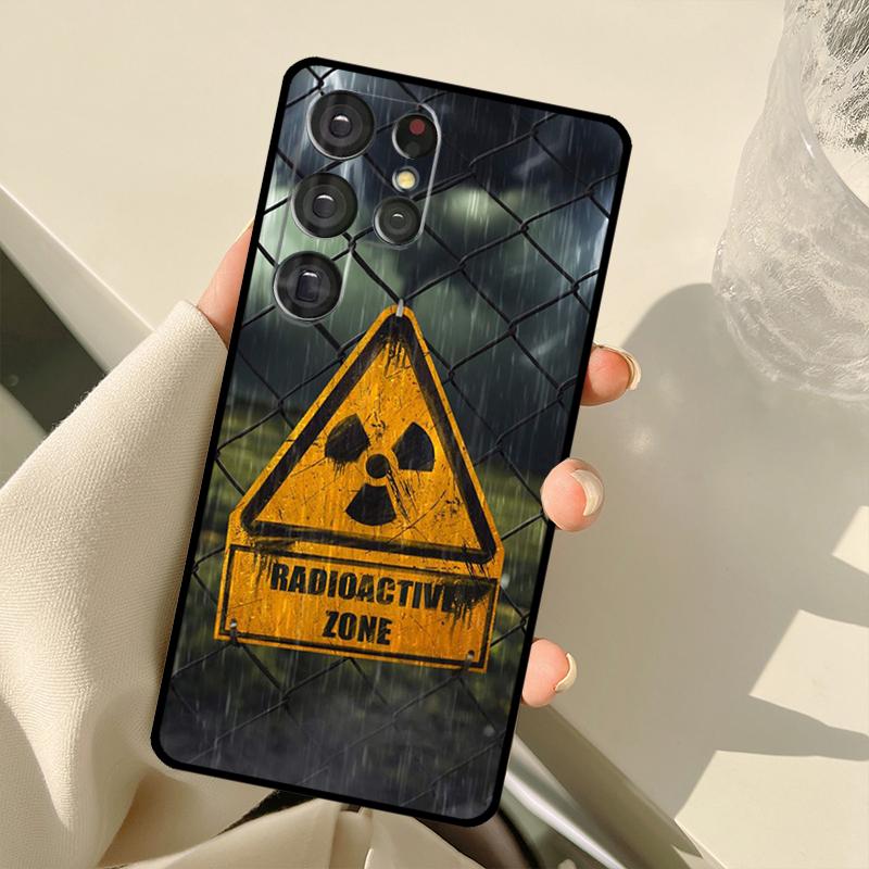 

Nuclear Radiation Emblem Case For Samsung Galaxy S22 Ultra S21 S20 S24 S25 Ultra S9 S10 Plus S23 FE S25 FE Back Cover Galaxy S23Ultra