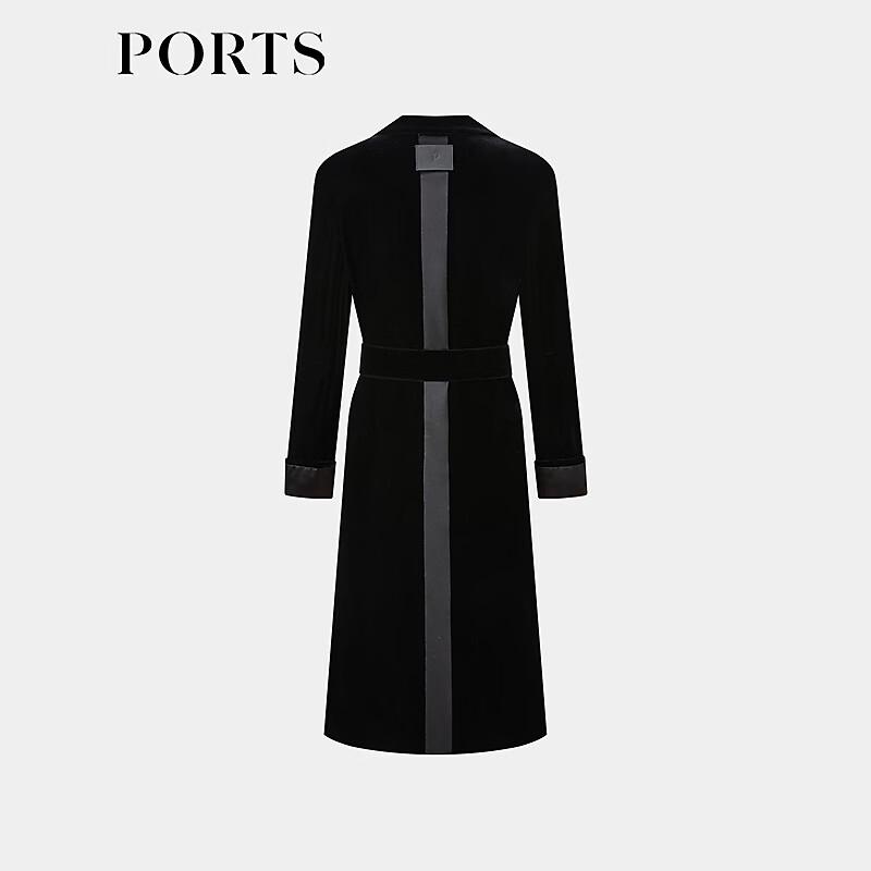 PORTS Women's Solid Long Sleeve Maxi Coat
