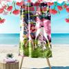 Custom Name Mia and Me Print Beach Towel, Large Soft Quick Dry Towel for Beach Camping Swimming