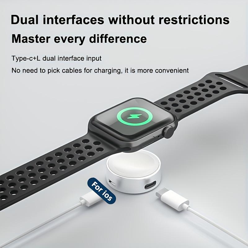 Fast Magnetic Watch Wireless Charger for Apple Watch 9 8 7 6 5 SE 4 3 2 Ultra iWatch Dock Adapter Type C 8Pin Portable Charging