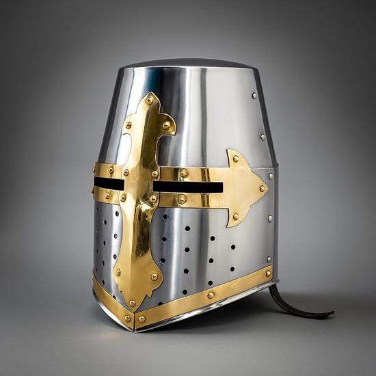 Handmade Medieval 14th Century Great Helmet Perfect for Renaissance Fair, Cosplay, LARP, Halloween Costume Authentic Steel Replica