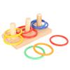 Bird Ring Toy Colorful Interactive Chewing Training Parrot Tabletop Puzzle Toy for Lovebird Cockatiel 7cm 2.8in Ring