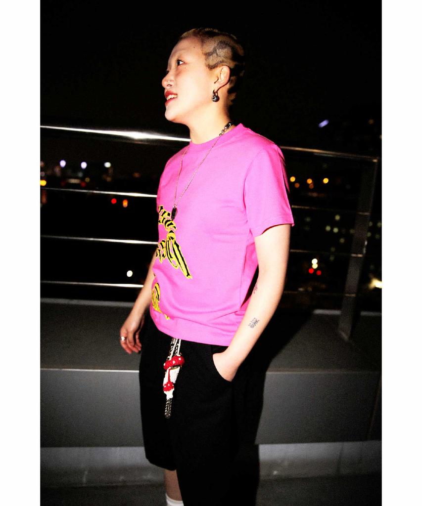 Ialeseuko Wave Logo T-Shirt_Pink