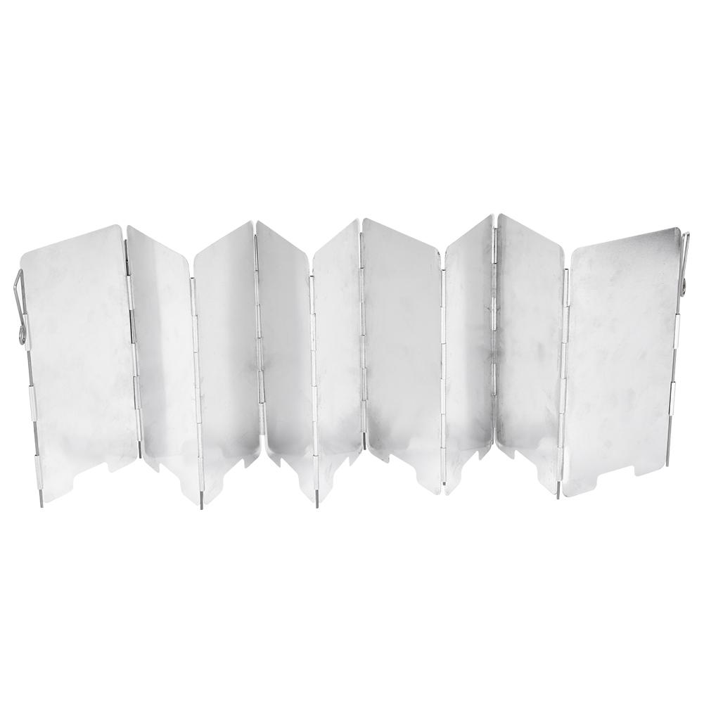 Outdoor Mini Portable Foldable 9 Plate Camping Cooking Stove Windscreen with Carrying Bag