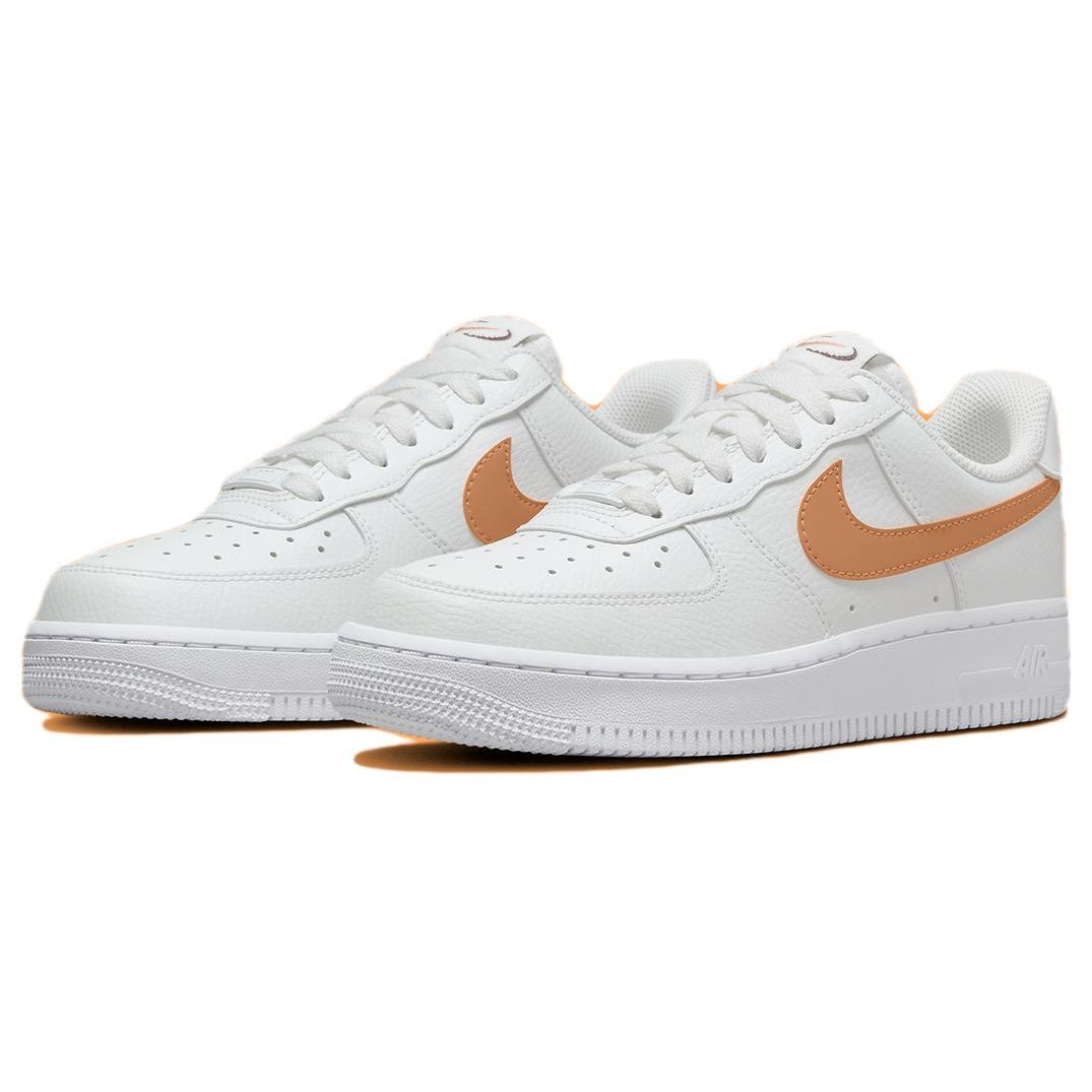 Nike Air Force 1 Low White Amber Brown Женские кроссовки Summit-White Earth FQ2742-101 — фото 3