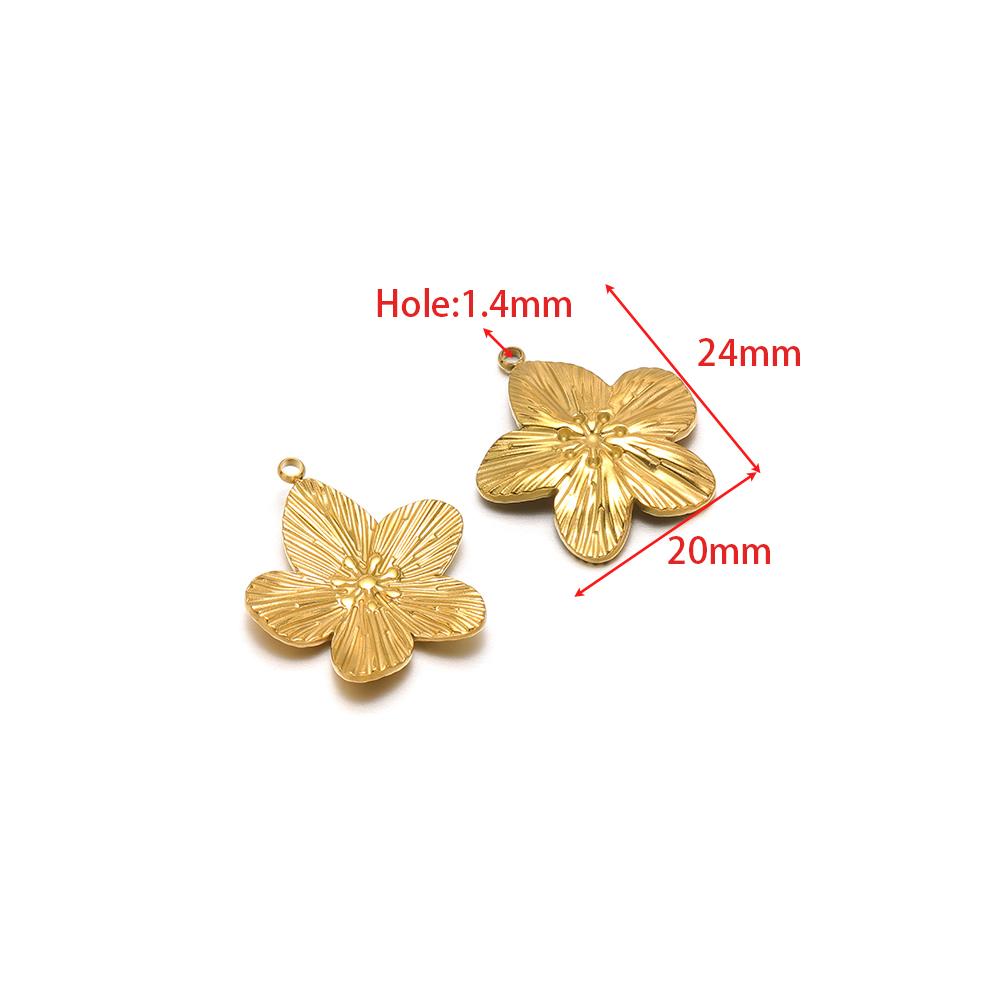 5Pcs Stainless Steel Multistyle Sun Charms Flower Pendants for DIY Retro Jewelry Making Handmade Necklace Earrings Findings Bulk