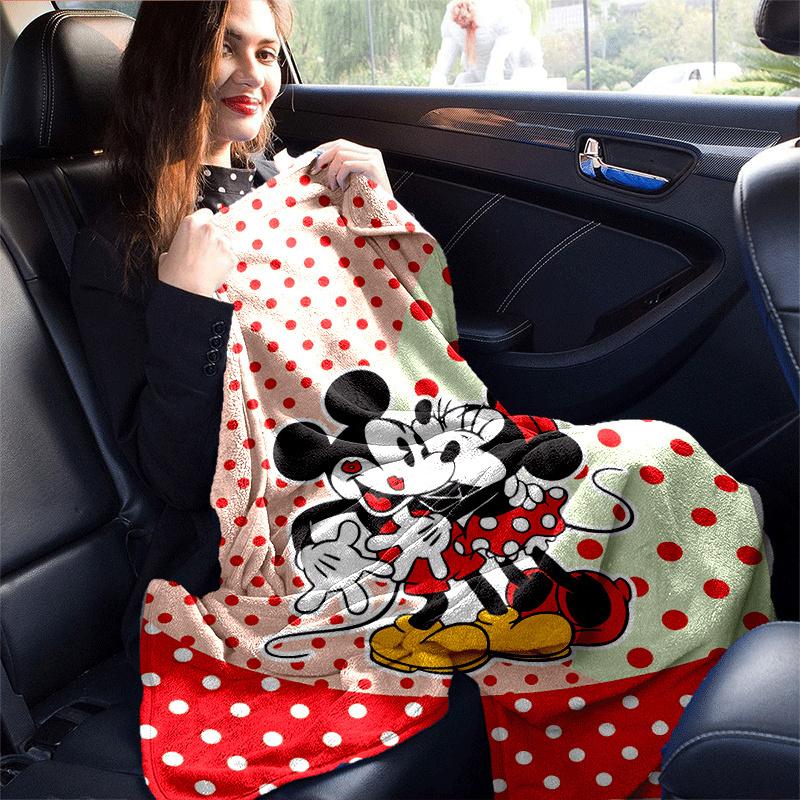 1pc Mickey Printing Blanket - Soft, All-Season Throw for Living Room, Bedroom,Personalized Gift with Adorable Cartoon Design