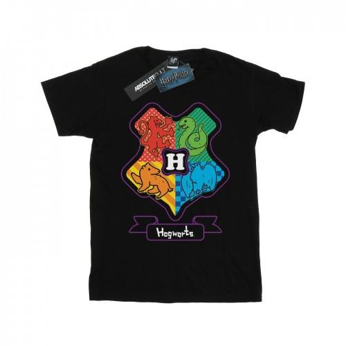 Harry Potter Womens/Ladies Hogwarts Junior Crest Cotton Boyfriend T-Shirt