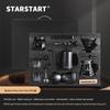 STAR-START Deluxe Pour-Over Coffee Gift Set with Wood Grain Grinder