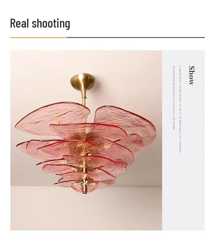 Retro French Murano Glass Pendant Light for Living Room, Dining Room, Staircase, and Bedroom