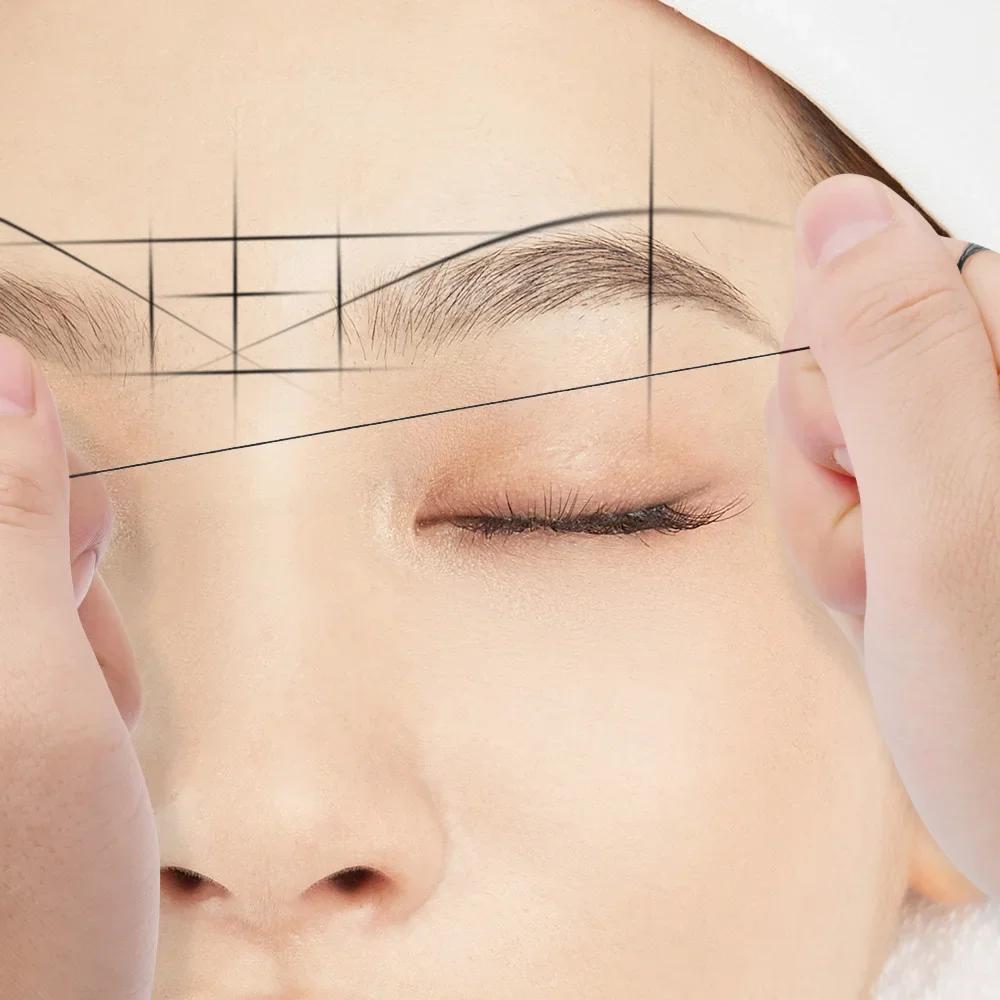 Microblading Mapping String Pre-Inked Eyebrow Marker Thread Tattoo Brows Point 10m Pre Inked Tattoo PMU String for Mapping
