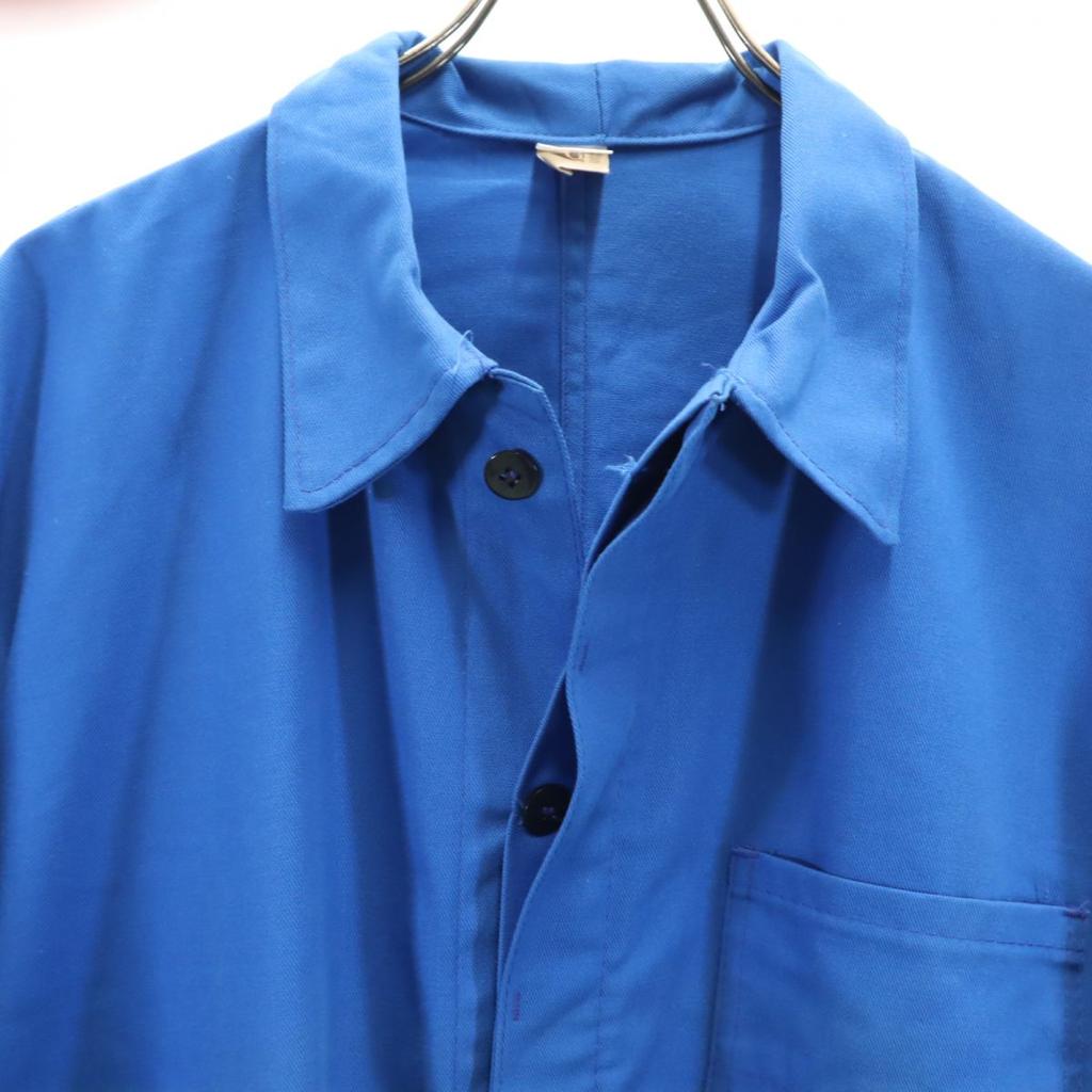 O.B.F. 70s German Work Work Jacket 54 Blue Men's Used
