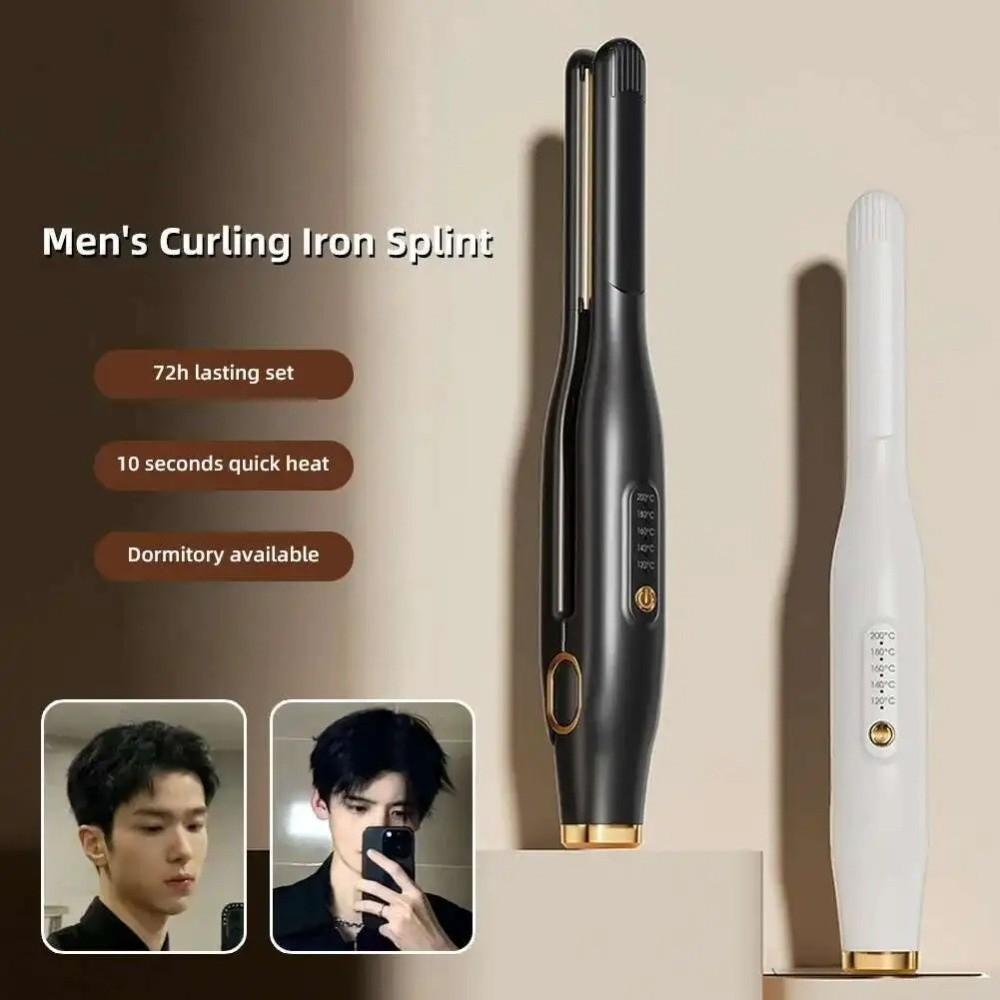 Non-slip Handle Men Curling Iron Plastic Casing Home Hair Curler  Hair Styling