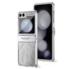 Capa de Dobradiça Totalmente Coberta Nova Textura Micro-fosca Ultrafina Galvanizada Para Samsung Z Flip 7 FE Galaxy Z Flip 6 5 4 Capa de Proteção