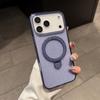 Transparent Glitter Bracket Phone Case For iPhone 17 16 15 14 Plus 13 12 11 Pro Max Luxury Shockproof Protective Back Cover