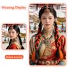 Women's Ethnic Tibetan Colorful Braided Dreadlocks and Cornrows Wig with Ponytail