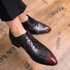 Zapatos oxford para hombre con cordones Puntera Puntiaguda Clásica Zapatos de Cuero para Hombre Formal de Negocios Zapatos de Cuero para Hombre Planos Zapatos de Boda para Hombre