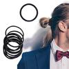 Pack of 100 Black Elastic Hair Bands, Secure Your Hair in Style Black Hair Tie