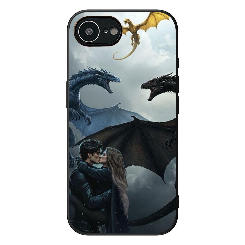 

Book Dragon Fourth Wing Phone Case for Motorola Moto Edge 50 30 Fusion 40 NEO Ultra Pro G22 G23 G20 G35 G84 G13 G53 Soft Cover Motorola Moto G22